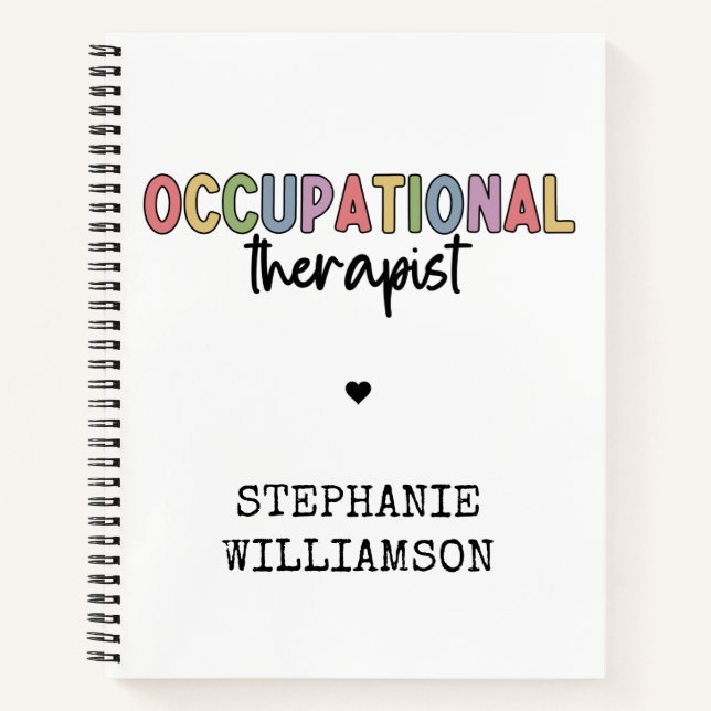 Cuaderno Personalizado Terapia Ocupacional Ocupacional de R (Anverso)