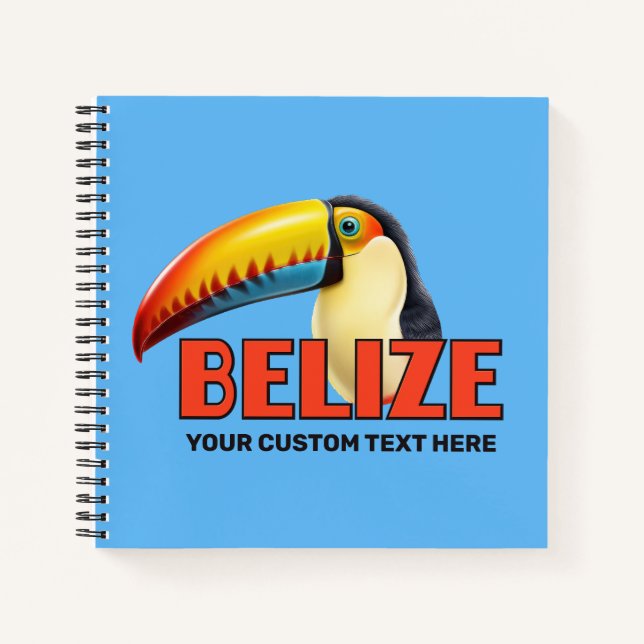 Cuaderno Personalizado Texto BELICE Toucan (Anverso)
