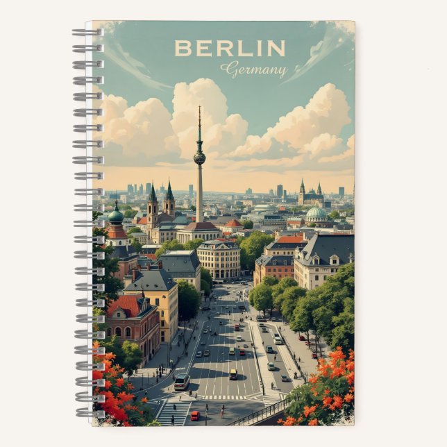 Cuaderno Personalizado Textos Berlín, Alemania (Anverso)