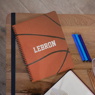 Cuaderno personalizado textura del baloncesto