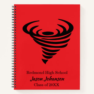 Cuaderno Personalizado Tornado Mascota Escuela Spi