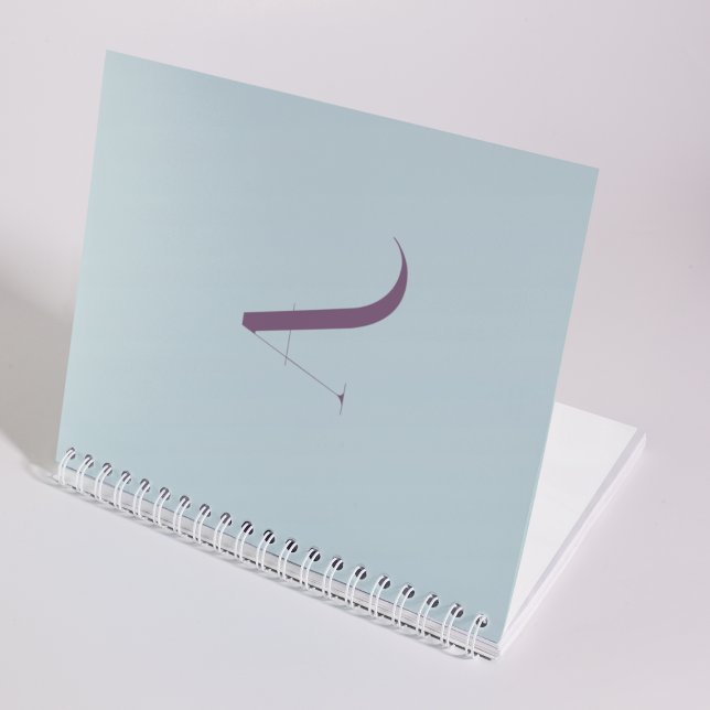 Cuaderno Personalizado Trendy Nombre Inicial Pastel Tipogra (Subido por el creador)