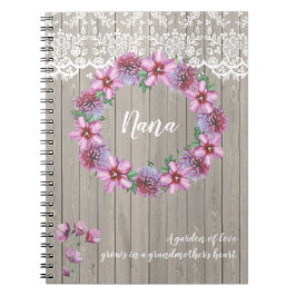 Cuaderno Personalizado Un Jardín de Bloc de notas de amor