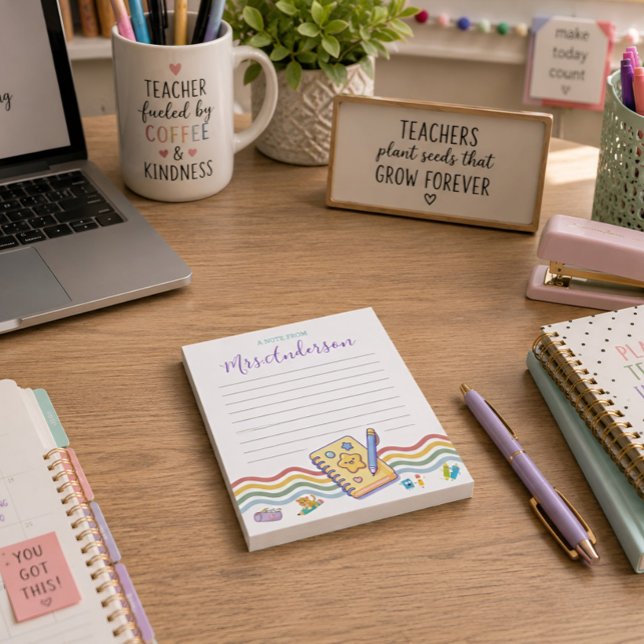 Cuaderno Personalizado Una Nota De La Maestra Cray (Subido por el creador)