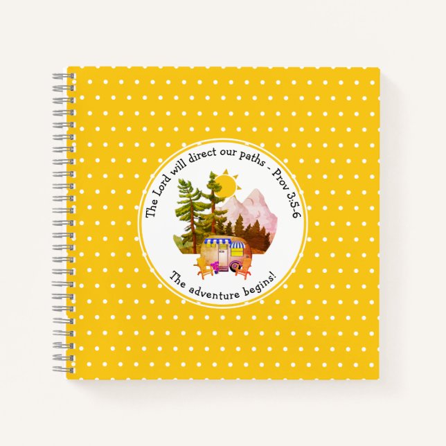 Cuaderno Personalizado VAN LIFE ADVENTURE Christian (Anverso)