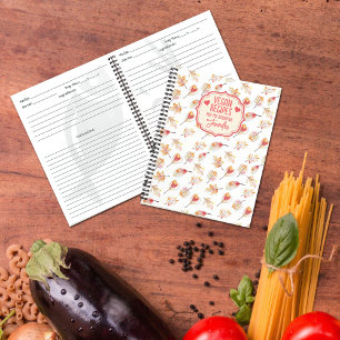Cuaderno Personalizado Vegan Recetas para mi hija,
