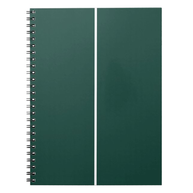Cuaderno Personalizado verde y blanco (Frente)