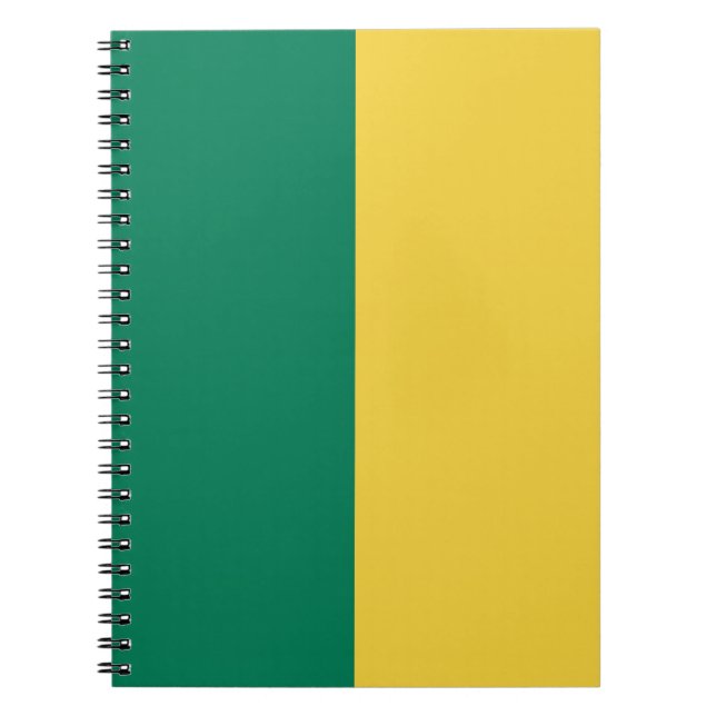 Cuaderno Personalizado Verde y Oro (Frente)