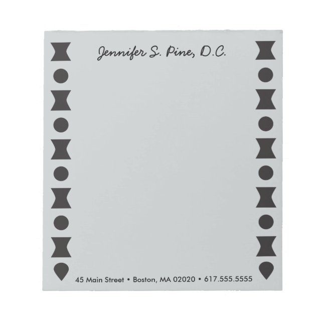Cuaderno Personalizado Vértebras Geométricas (Frente)