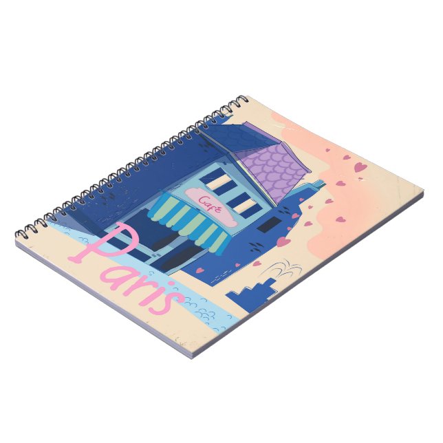 Cuaderno Personalizado vintage de Paris Street (Lado Izquierdo)