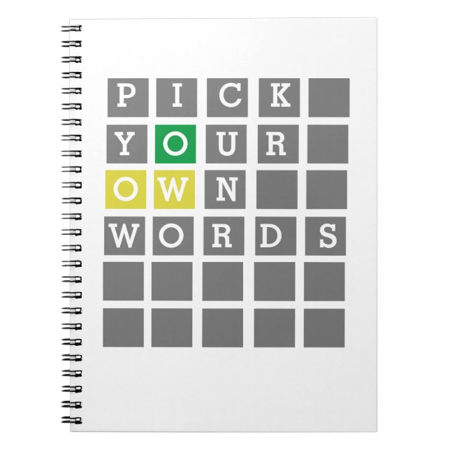 Cuaderno Personalizado Wordle (Frente)