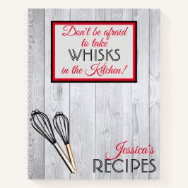 Cuaderno Personalizados Tomen Whisks En La Cocina Rústica