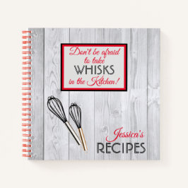 Cuaderno Personalizados Tomen Whisks En La Cocina Rústica