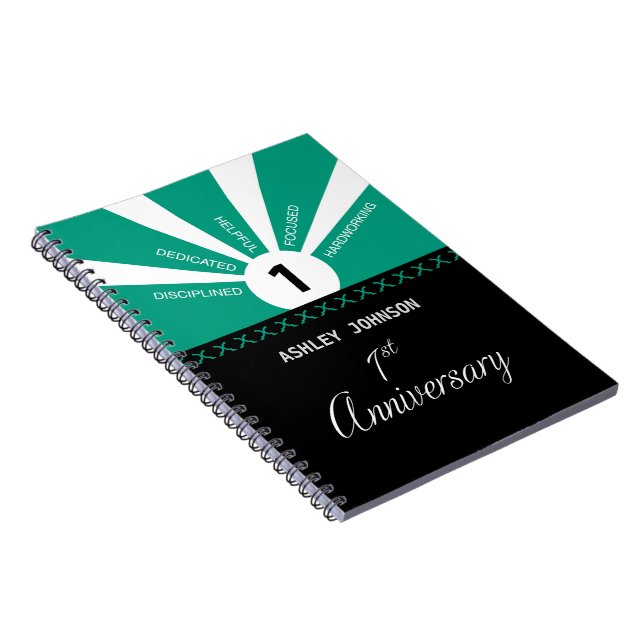 Cuaderno Personalizar, 1er Aniversario de Empleado (Lado Derecho)