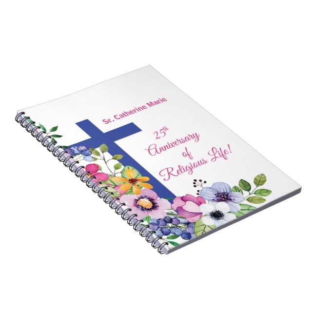 Cuaderno Personalizar, 25 Aniversario Nun Vida Religiosa (Lado Derecho)