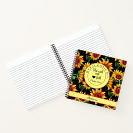 Cuaderno Personalizar a Dios dentro de su escritura Sunflow
