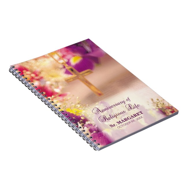 Cuaderno Personalizar, Aniversario Vida Religiosa, Nun (Lado Derecho)