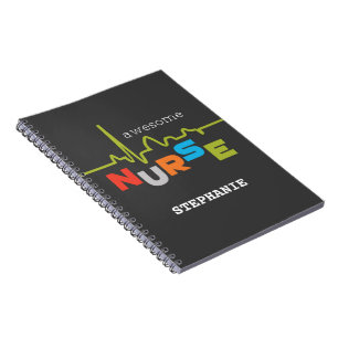 Cuaderno Personalizar, asombrosa enfermera en el día de las