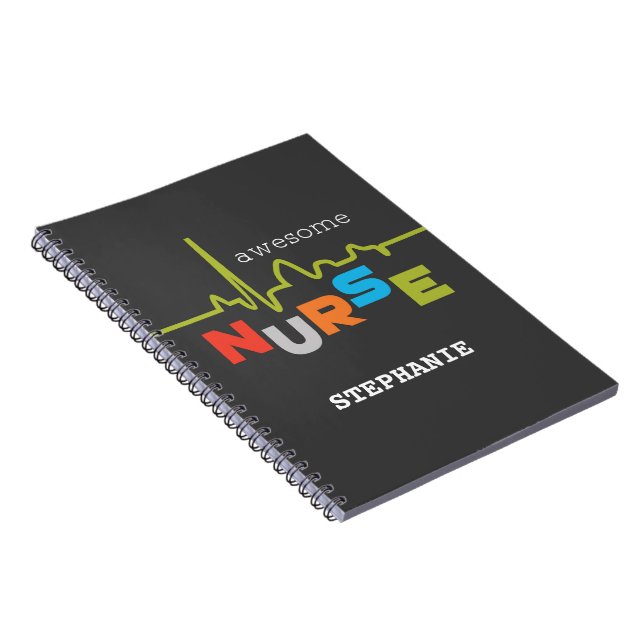 Cuaderno Personalizar, asombrosa enfermera en el día de las (Lado Derecho)