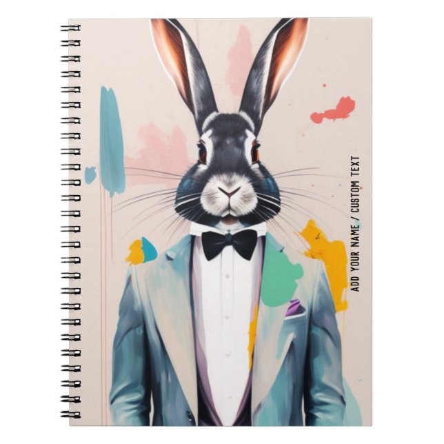 Cuaderno PERSONALIZAR - Caballero conejo conejo conejo cone (Frente)