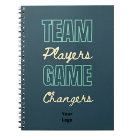 Cuaderno Personalizar con el logotipo de trabajo en equipo