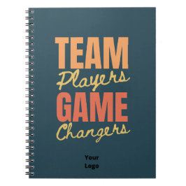 Cuaderno Personalizar con el logotipo de trabajo en equipo