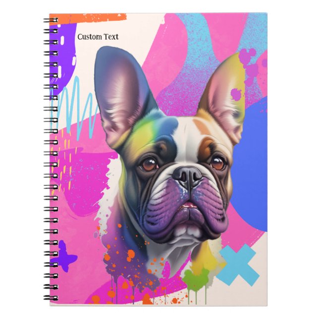 Cuaderno PERSONALIZAR: Cuidado bloc de notas de perro toro  (Frente)