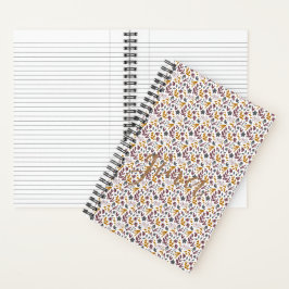Cuaderno Personalizar de patrón botánico