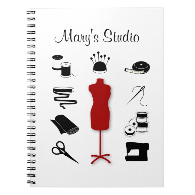 Cuaderno Personalizar del bloc de notas de texto (Frente)