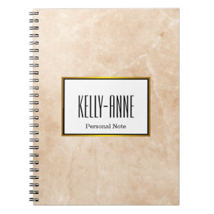 Cuaderno Personalizar el Diseñador de textura de mármol ele