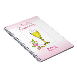 Cuaderno Personalizar el nombre del Chica Pink First Holy C