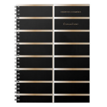 Personalizar elegante ejecutivo negro y dorado