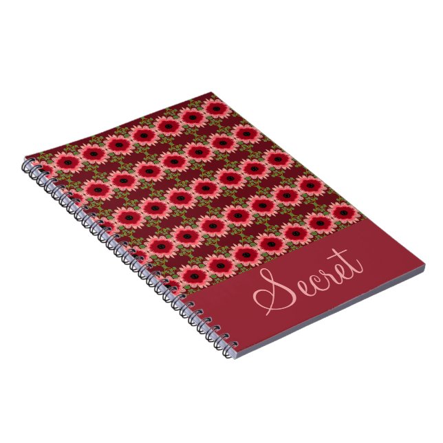 Cuaderno Personalizar este bloc de notas secreto con patron (Lado Derecho)