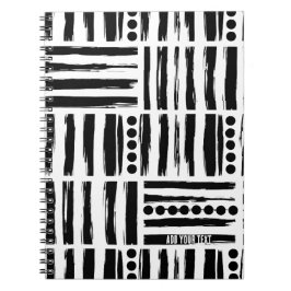 Cuaderno PERSONALIZAR: franjas y puntos | Diario de bloc de