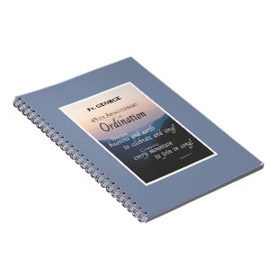 Cuaderno Personalizar la Ordenanza de 45 años Felicitacione
