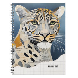 Cuaderno PERSONALIZAR: Leopardo de papel | Diario de bloc d