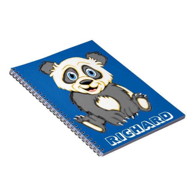 Cuaderno Personalizar Panda sonriente (Lado Derecho)