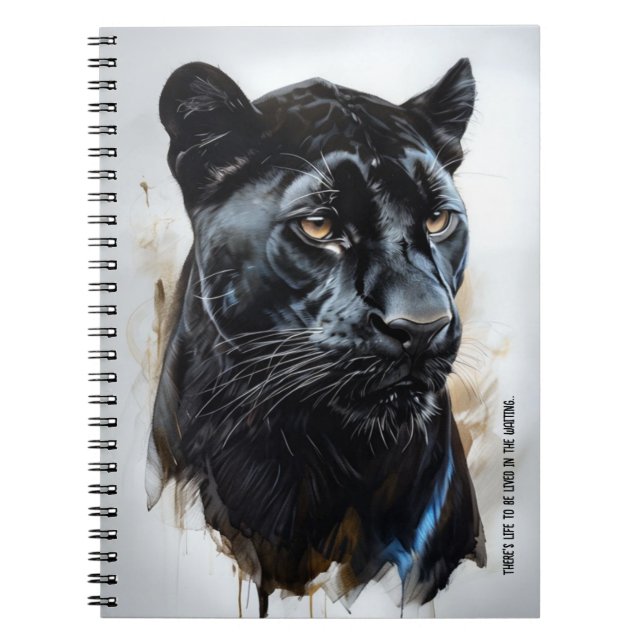 Cuaderno PERSONALIZAR: Pantera negra | Diario de bloc de no (Frente)