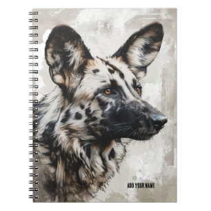 Cuaderno PERSONALIZAR: Perro salvaje   Diario de bloc de no