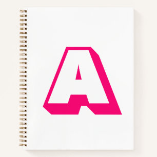 Cuaderno Personalizar, personalizar alfabeto monograma inic