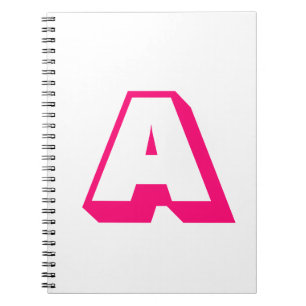 Cuaderno Personalizar, personalizar alfabeto monograma inic
