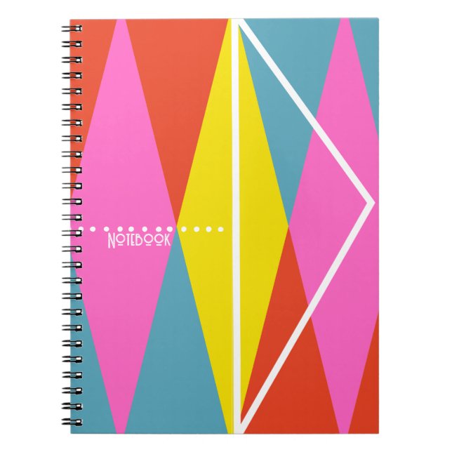 Cuaderno PERSONALIZAR: portátil Harlequin Pattern (Frente)