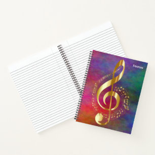 Cuaderno Personalizar y personalización de notas de músic