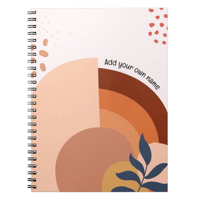 Cuaderno PERSONALIZE BOHO Notebook (Frente)