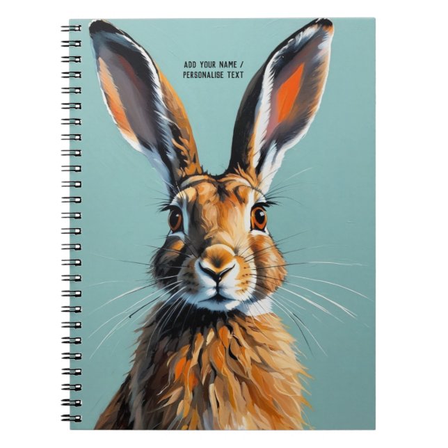 Cuaderno PERSONALIZE Painted Rabbit | Notebook Journal (Frente)