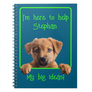 Cuaderno Personalize Text with the Cutest Puppy