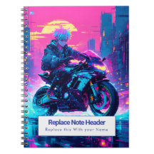 Personalized Anime Themed Notebook