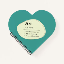 Cuaderno Personalized Art Dictionary Style Heart Sketchbook