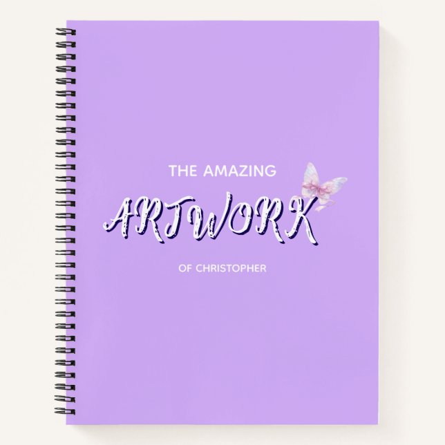 Cuaderno Personalized  Artist Sketchbook with bow Notebook (Anverso)