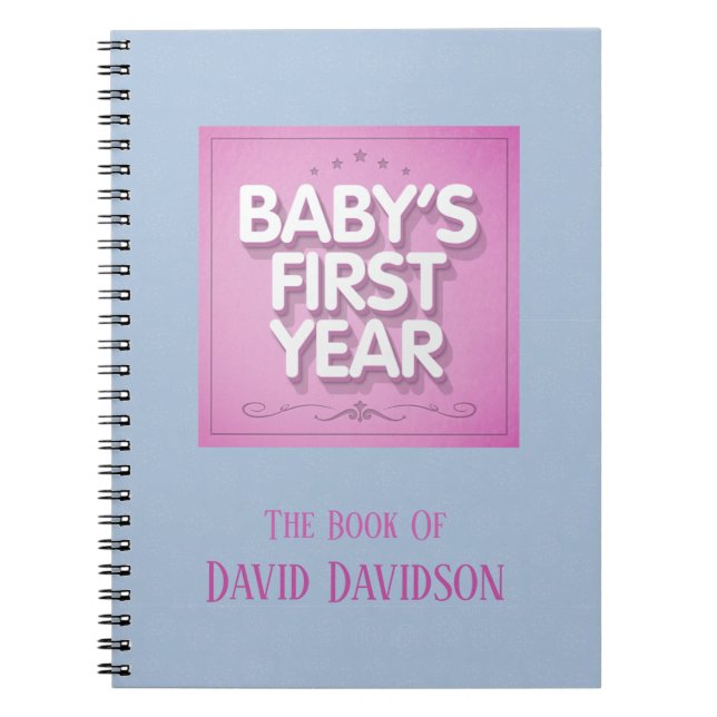 Cuaderno Personalized Baby's First Year (Frente)